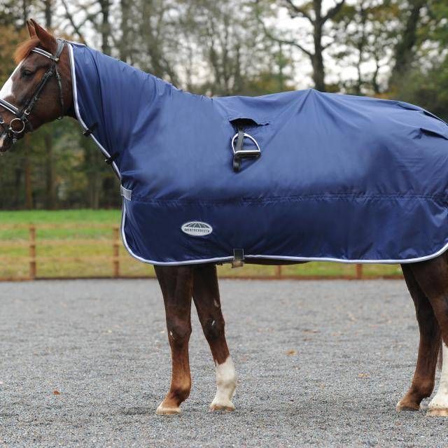 Weatherbeeta Rain Sheet Navy/Grey/White - Cob Size