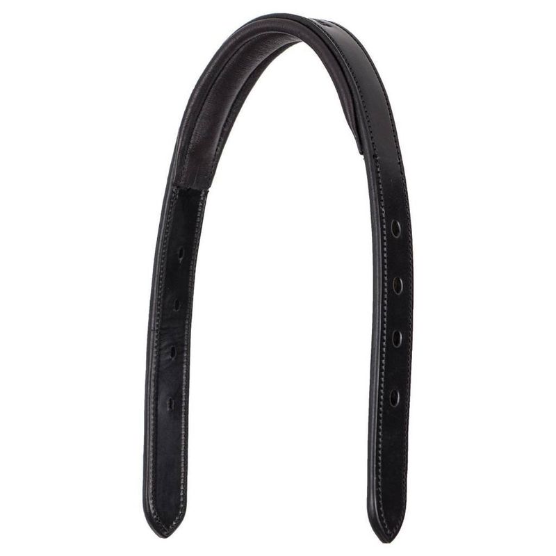 Leather PVC Padded Crown Black, Cob Size