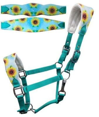 Showman Bronc Halter - Sunflowers
