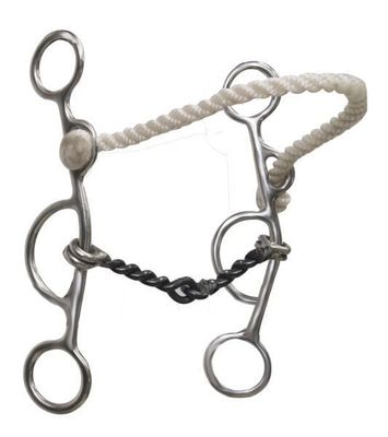 Combination - Showman Stainless Steel Bit, Rope Nose