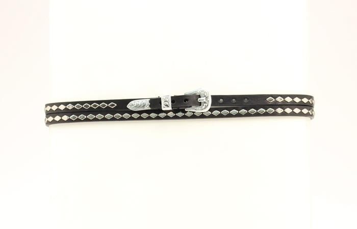 Hat Band - Black with Diamond Studs