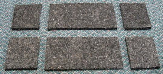 Additional Wool Felt Shims for Diamond Wool Pads