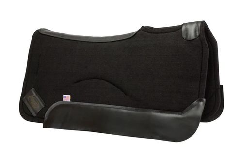 Impact Gel Contour Classic Saddle Pad-Black Wear Leather 3/4" x 30" x 30"