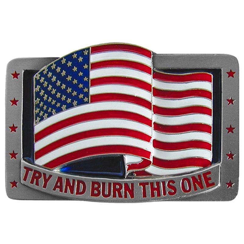 Belt Buckle - "Try and Burn This One"