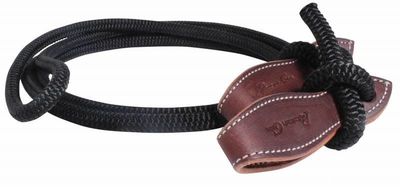 Professional's Choice Horseman's 9' Rein w/Slobbers - Black