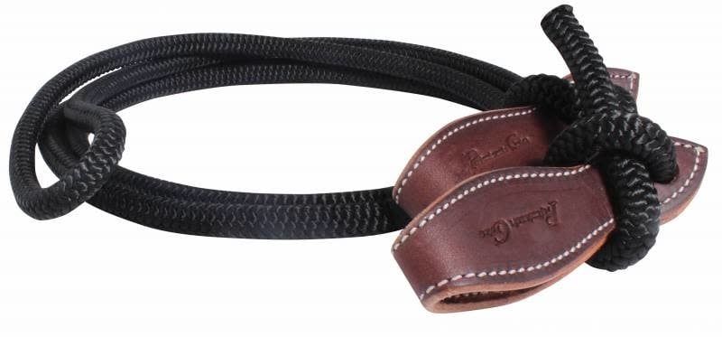Professional's Choice Horseman's 9' Rein w/Slobbers - Black