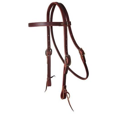 Professional's Choice Latigo Cob Headstall - Burgundy