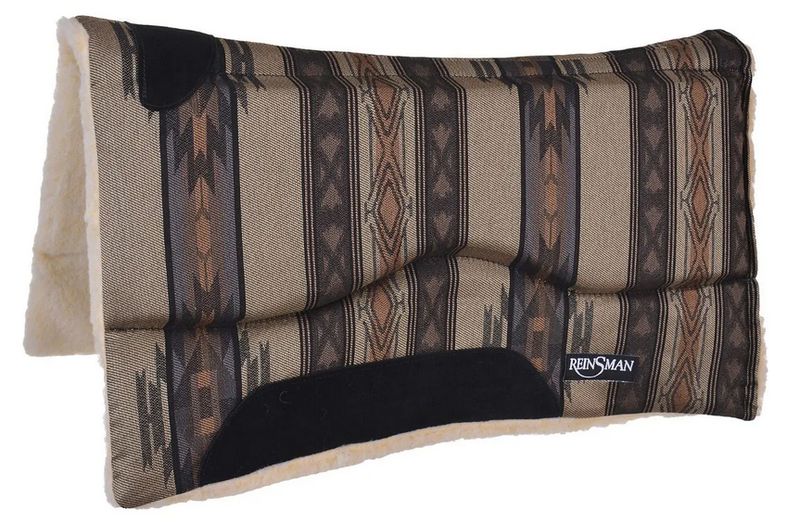 Reinsman Contour Swayback Pad w/Fleece Bottom - 28"Lx30"Dx3/4"T