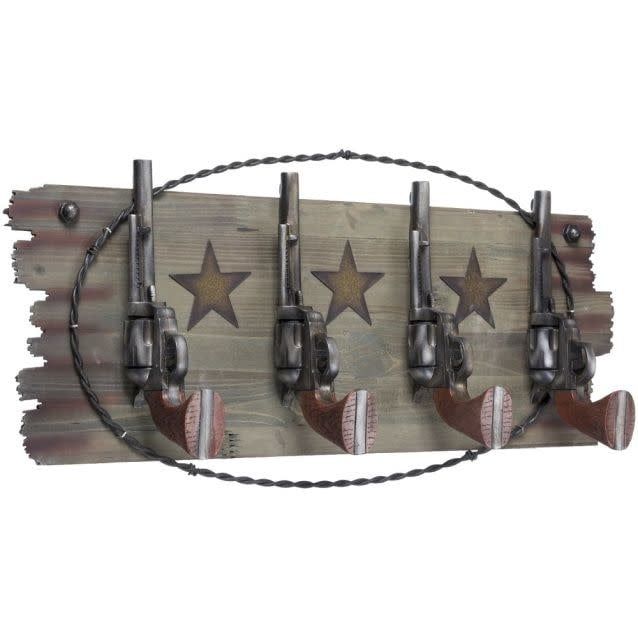 Four Hook Rack - Pistols