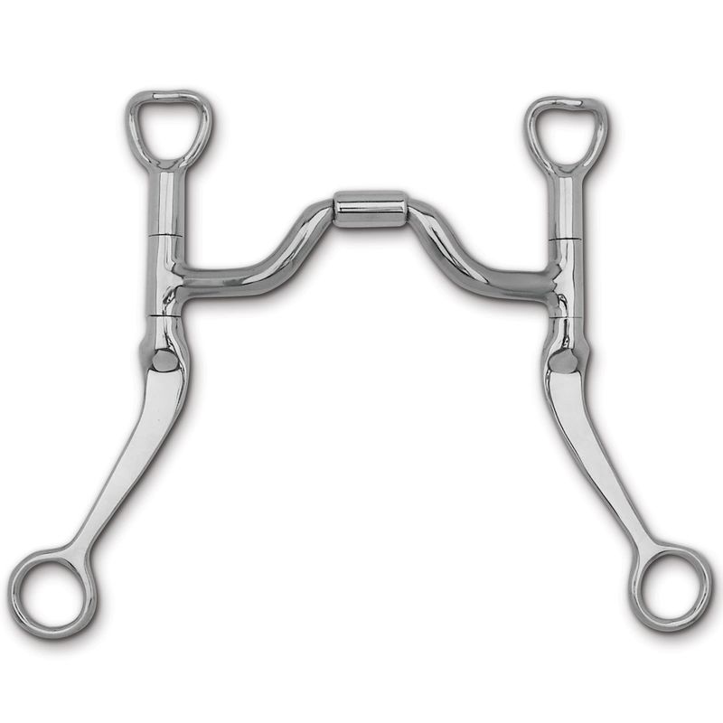 Myler Flat Shank with Medium Wide Ported Barrel MB 33 - 5"