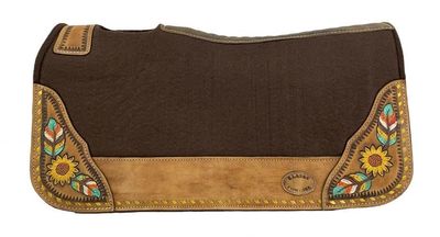 Barrel Pad w/Sunflower - 28"X30"X1"