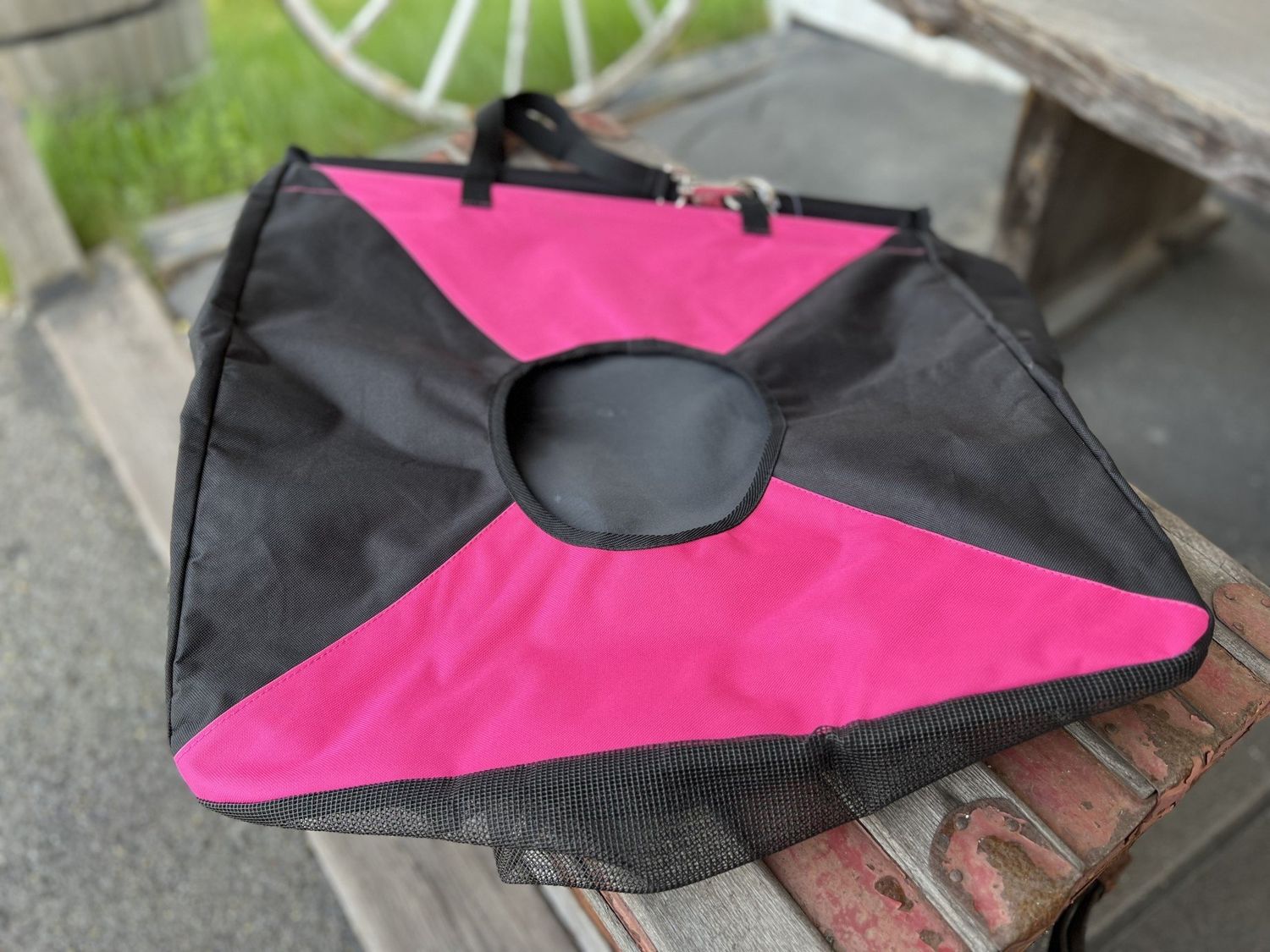 Hay Bag with Mesh Bottom - Assorted Neon Colors