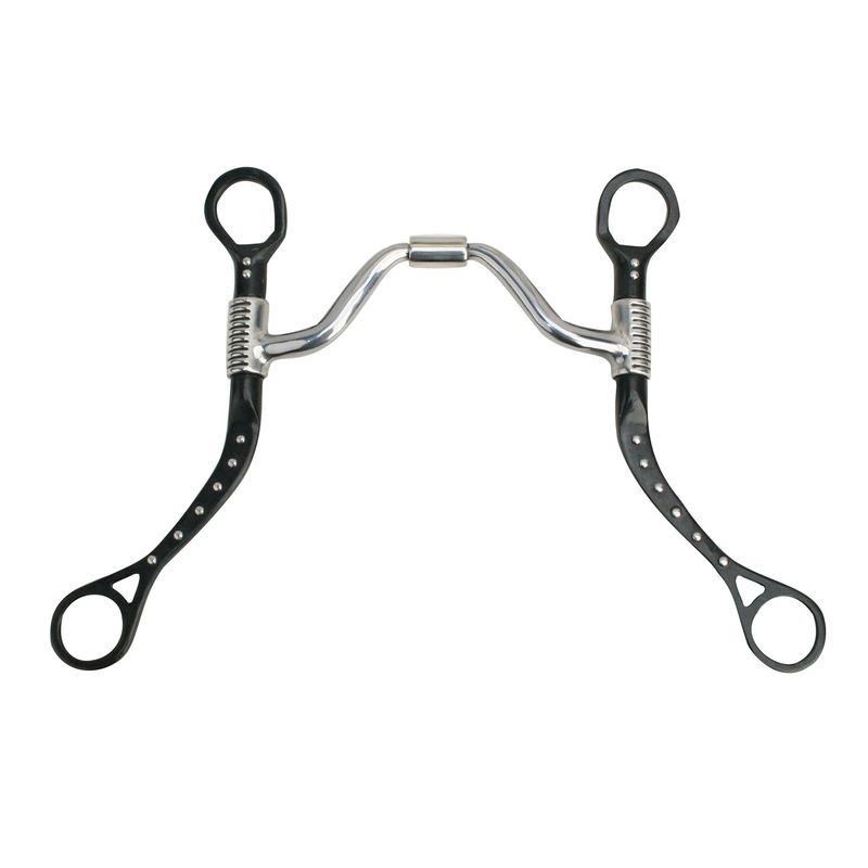 Myler MBB Black Steel Flat Shank Wide Ported Barrel MB 16PB - 5"