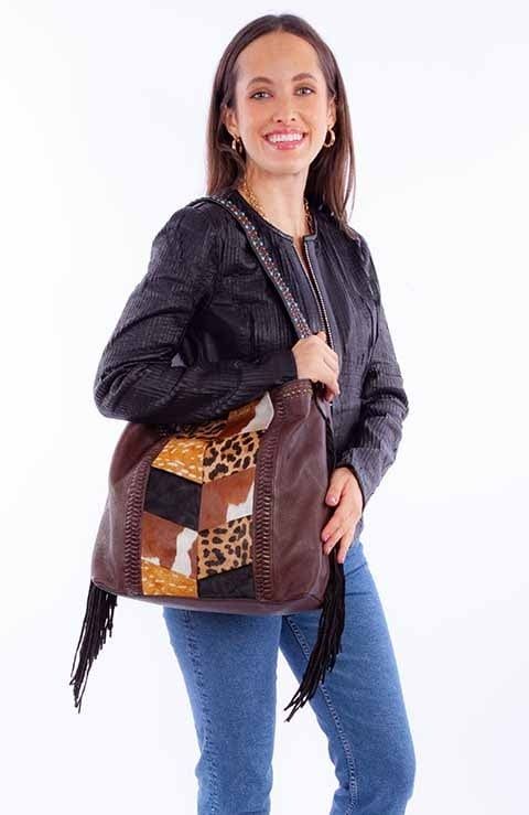 Handbag - Scully Animal Print Chevron