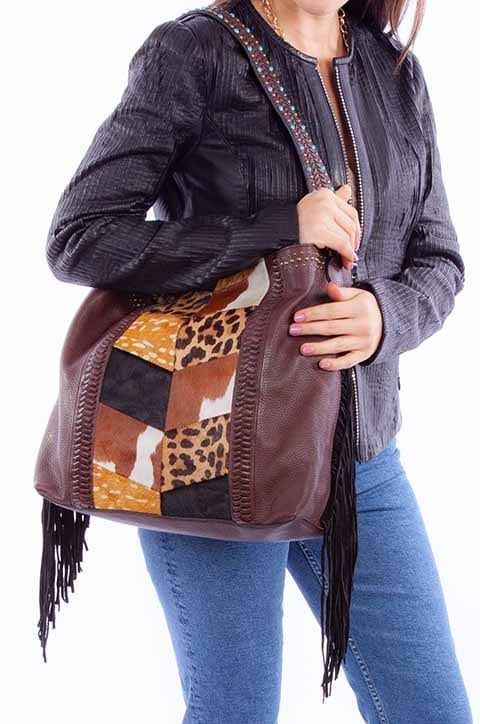 Handbag - Scully Animal Print Chevron