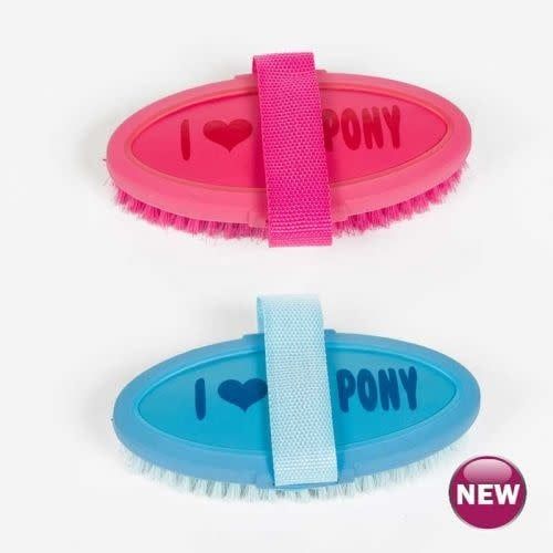 Body Brush - "I Love My Pony" Sky Blue Only