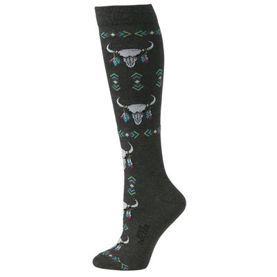 Women's Boot Doctor Over the Calf Socks - Longhorn Skull