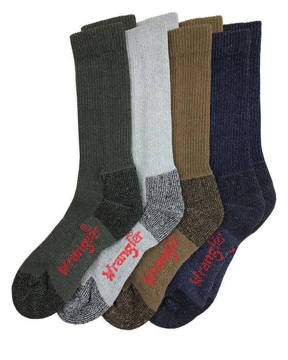 Men's Wrangler Ultra Dri Work Socks - 4PK