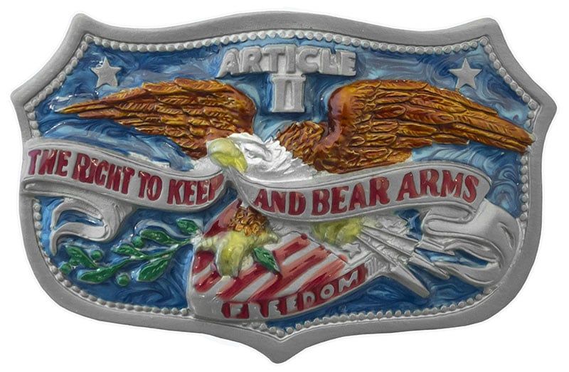 Belt Buckle - "Right to Keep and Bear Arms"