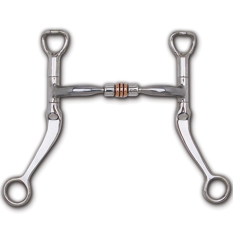 Myler Flat Shank Comfort Snaffle with Copper Roller MB 03 - 5"