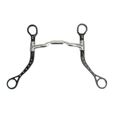 Myler MBB Black Steel Flat Shank with Low Port Comfort Snaffle MB 04 - 5"