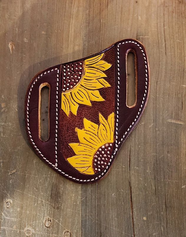 Knife Sheath - Sunflower Tooled