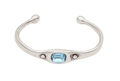 Bracelet - Blue Pewter Crystal