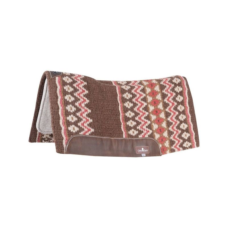 Classic Equine ESP Contour Saddle Pad 32" x 34" - 3/4" Chestnut/Fawn