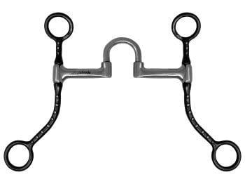Curb- Short Shank Correction Bit with Silver Dots, 5"