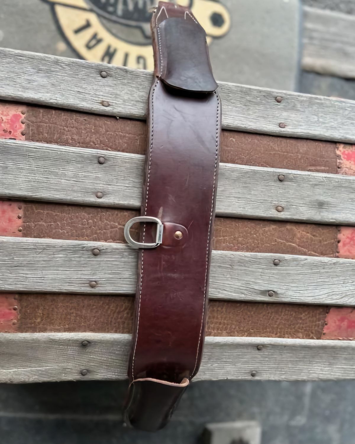 Flank Cinch - Plain Dark Oil