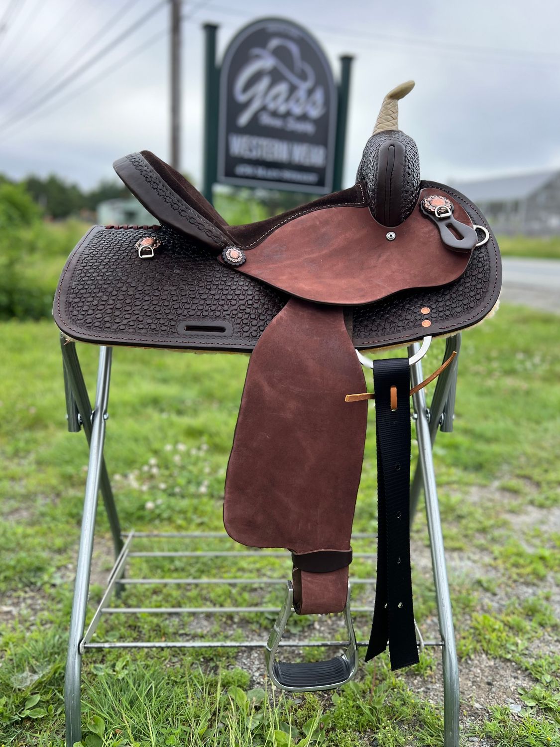 14" Reg Bar Nash Barrel Saddle - Dark OIl