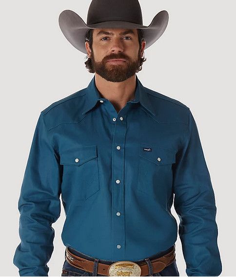 Men's Wrangler Basic Twill Shirt