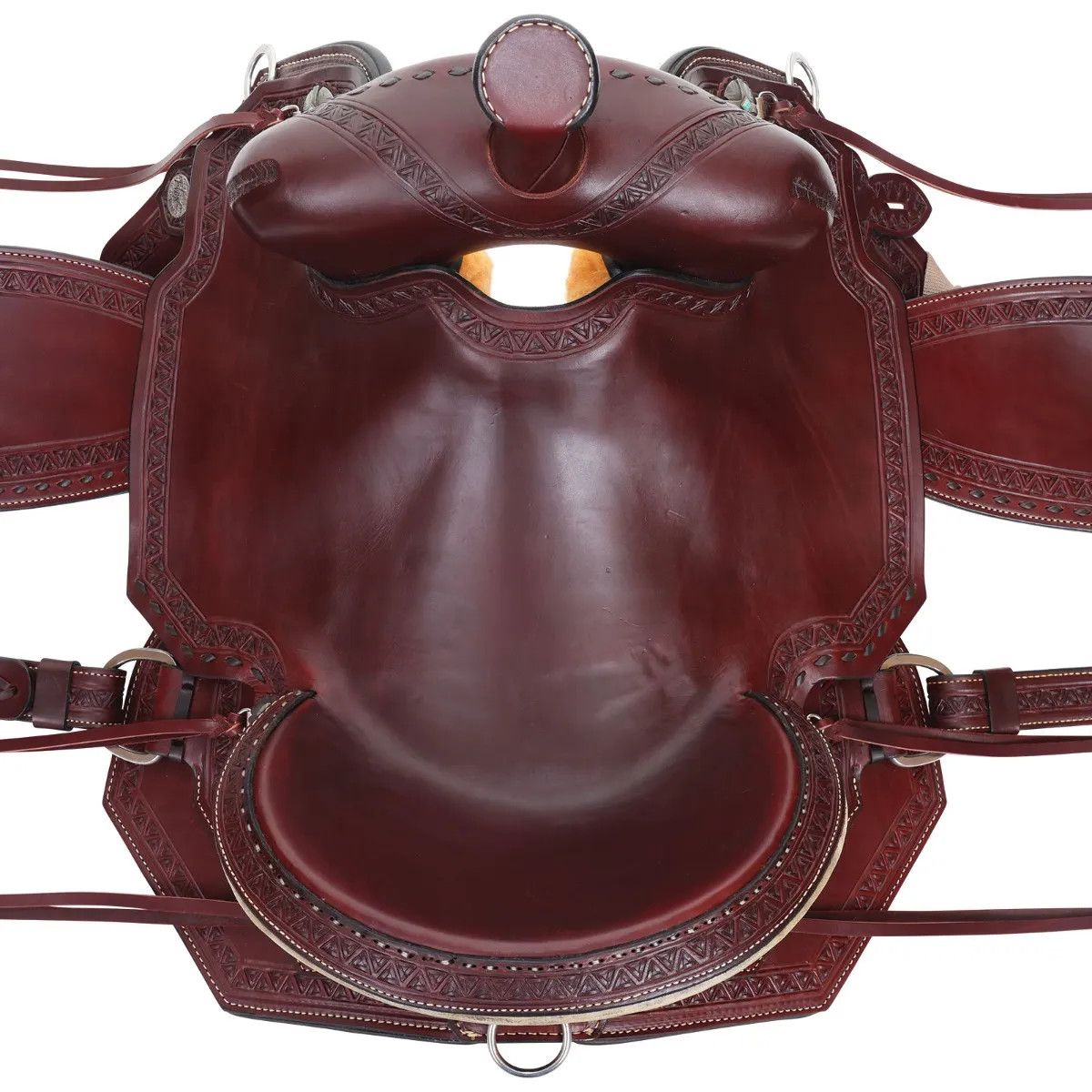 16" Wide Bar Circle Y Jackson Flex2 Trail Saddle