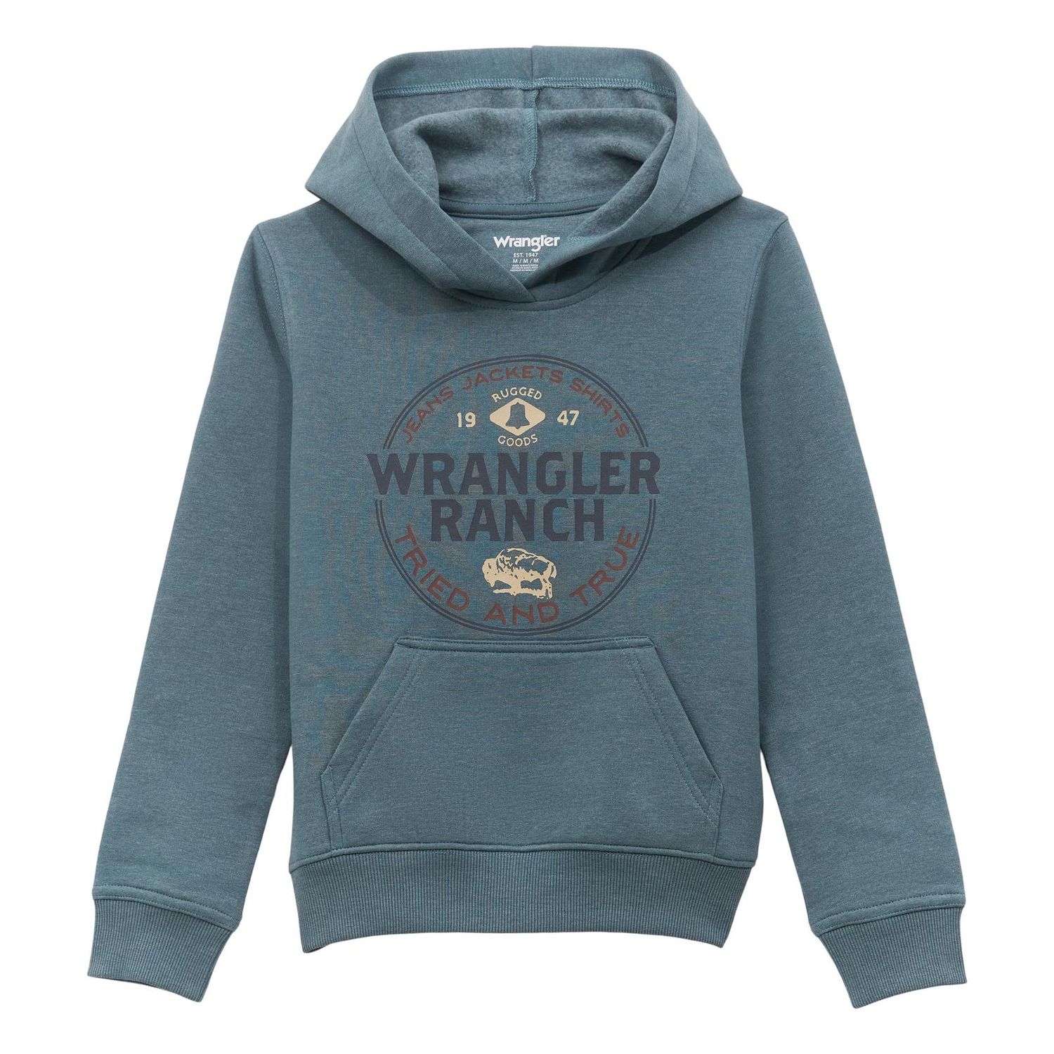 Youth Wrangler Ranch Hoodie - Goblin Blue