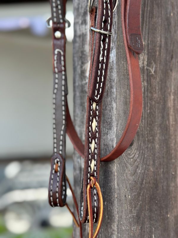 Browband Headstall with Buckstitch