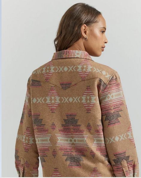 Women's Wrangler Retro Jacket - Brown & Pink