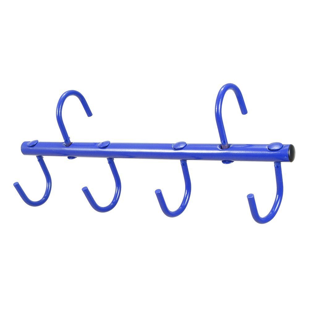 4-Prong Portable Tack Rack with Swivel Hooks