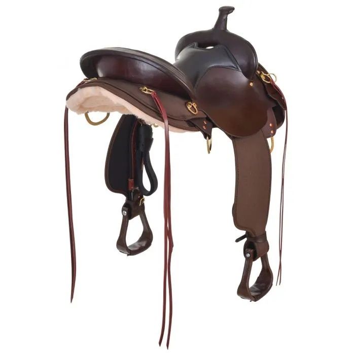 16" Reg Bar Circle Y High Horse - Eldorado Cordura Trail Saddle - Tobac