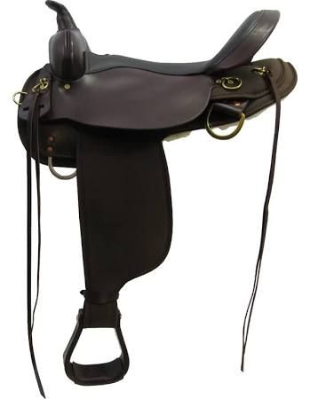 16" Wide Circle Y High Horse - Eldorado Cordura Trail Saddle - Black