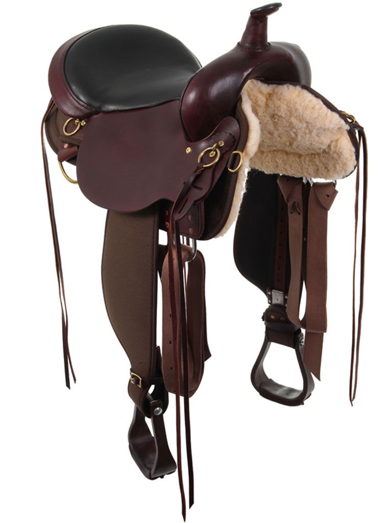 16" Wide Circle Y High Horse - Eldorado Cordura Trail Saddle - Black