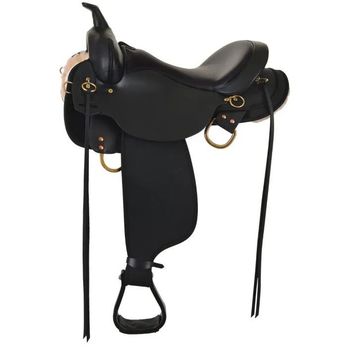 15" Wide Circle Y High Horse - Eldorado Cordura Trail Saddle - Black