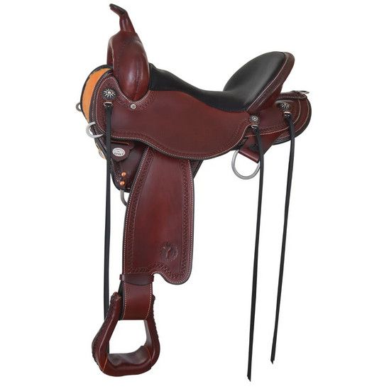 16" Reg Circle Y Ridgeline Trail Saddle Flex2, Chestnut