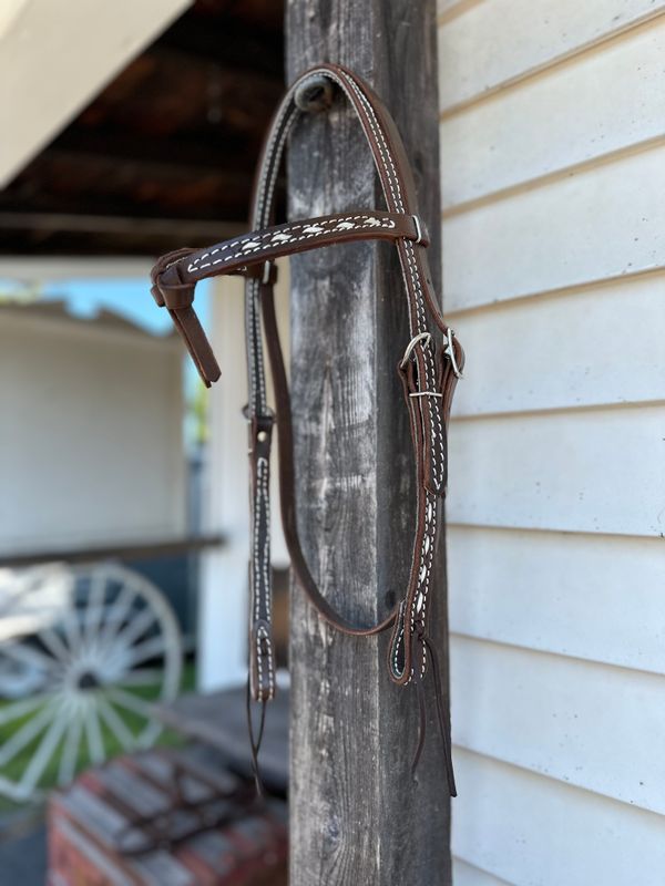 Browband Headstall - Futurity with Buckstitch
