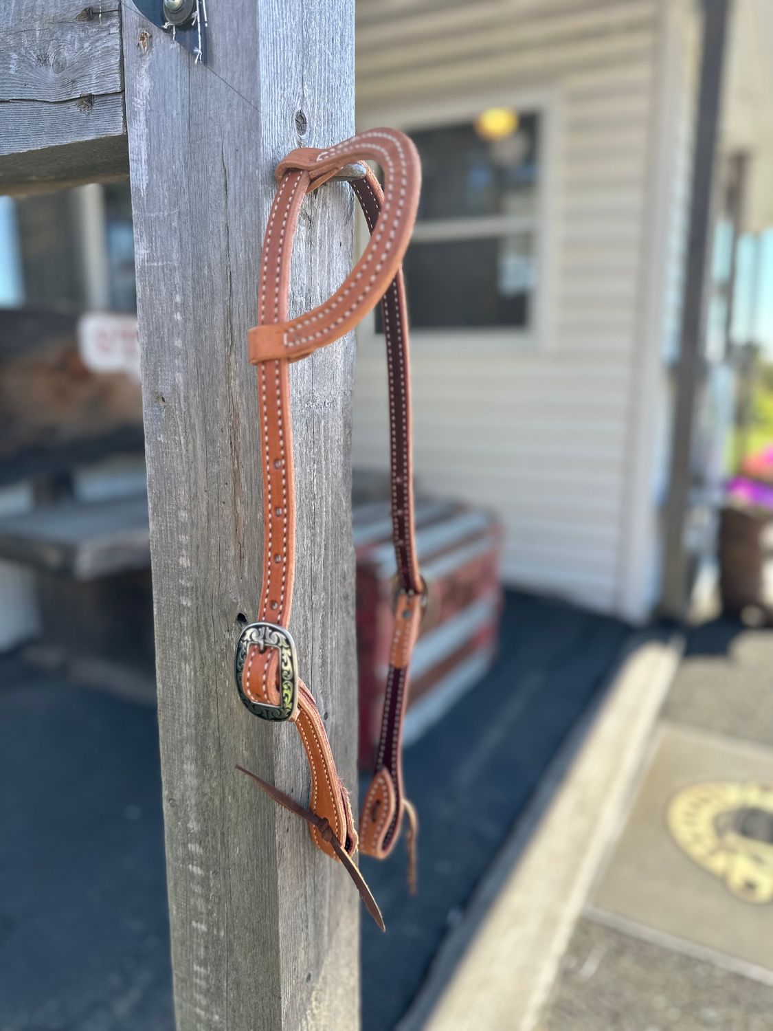 Circle L One Ear Headstall - Light Oil