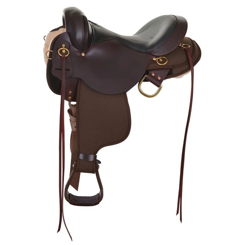 15" Reg Tucker High Horse Highbank Endurance Trail Saddle, Walnut