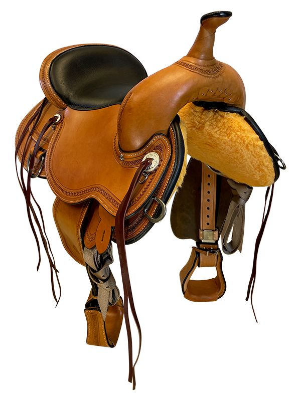 16" Wide Bar Circle Y Pioneer Flex2 Trail Saddle