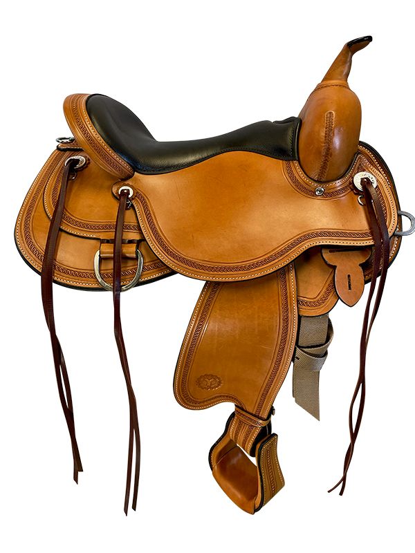 16" Wide Bar Circle Y Pioneer Flex2 Trail Saddle