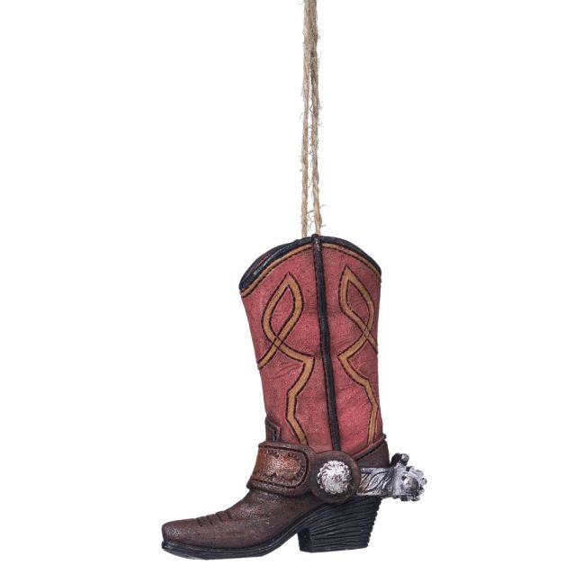 Ornament - Red Western Boot