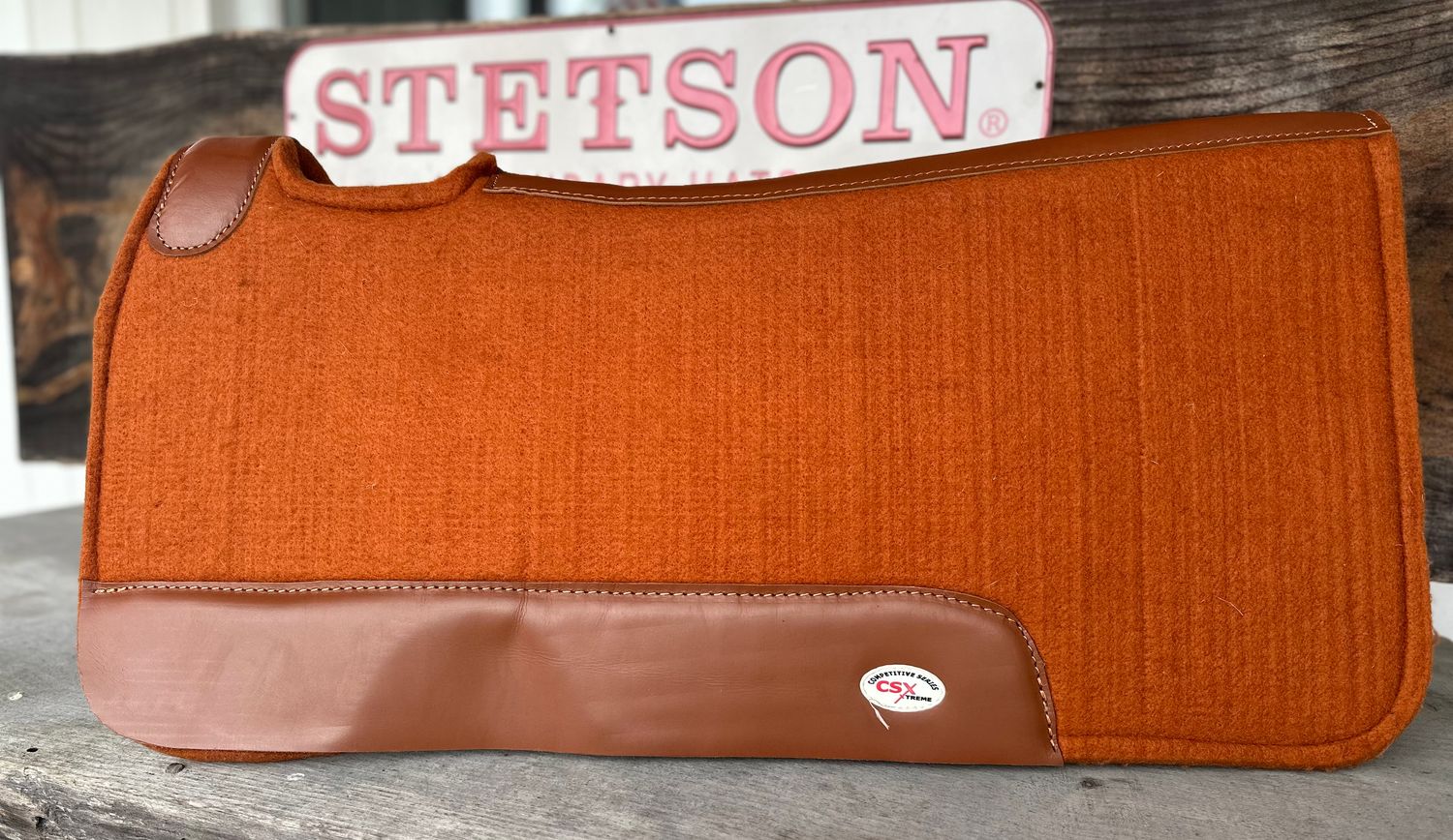 Pressed Felt Foundation Pad w/ Wear Leathers - 3/4" (Brown)