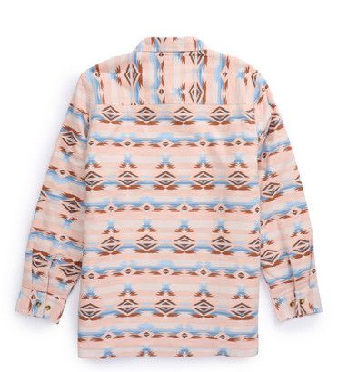 Women's Ely Walker Flannel Aztec Print Shacket with Sherpa Lining